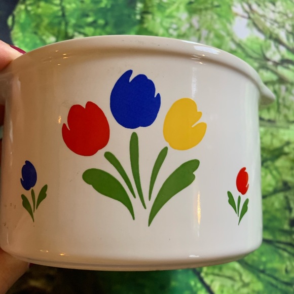 Tulip Tyme Stoneware Small Casserole Baking Dish - Picture 5 of 8